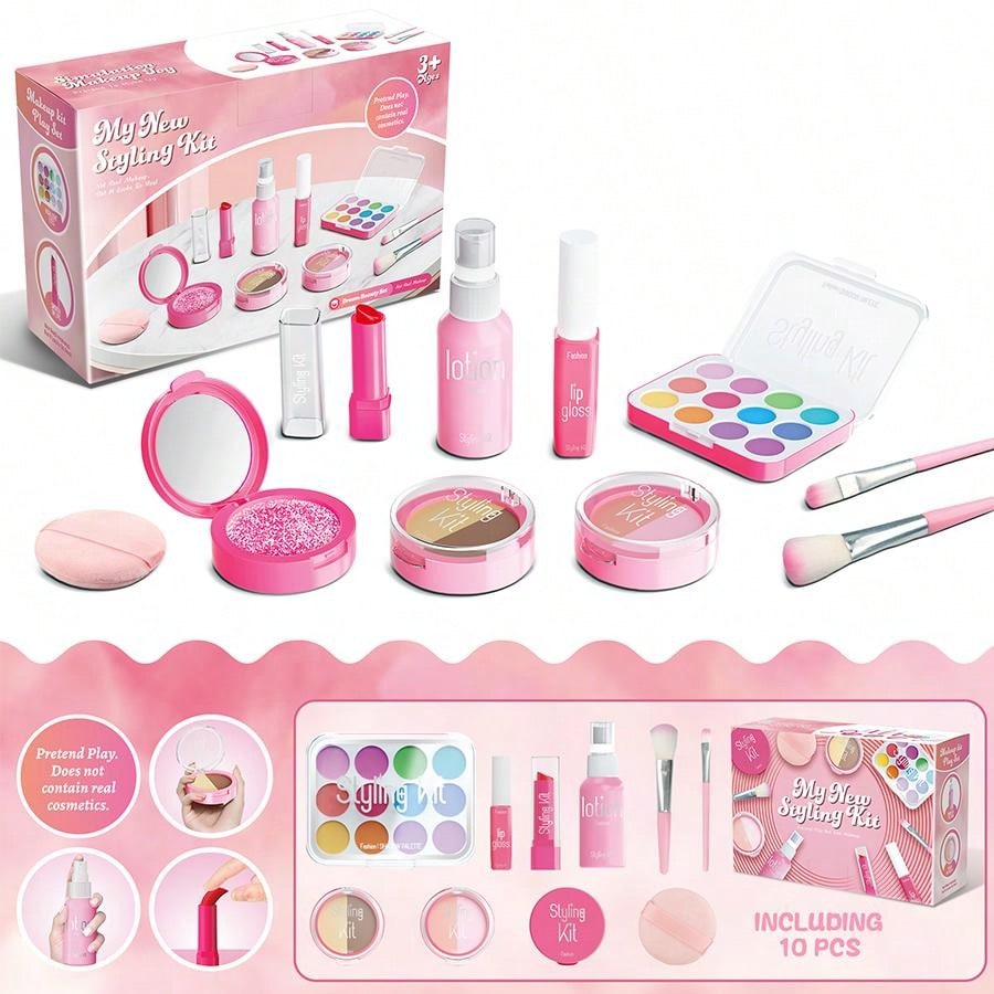 Beauty Makeup Set For Kids - Kids Pretend Makeup Play Set for