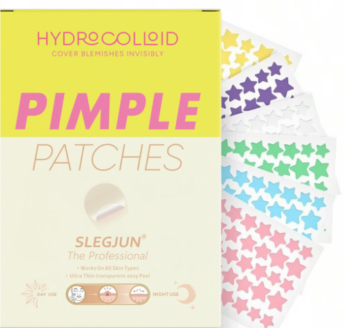 Pressed Powder Foundation - 240 pieces of facial acne patches,