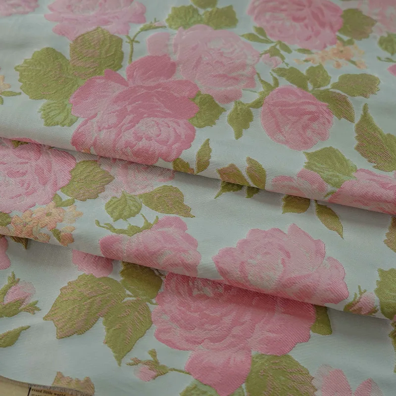 Yarn-dyed Jacquard Fabric Pink - огляд і ціна Beauty Flower Makeup