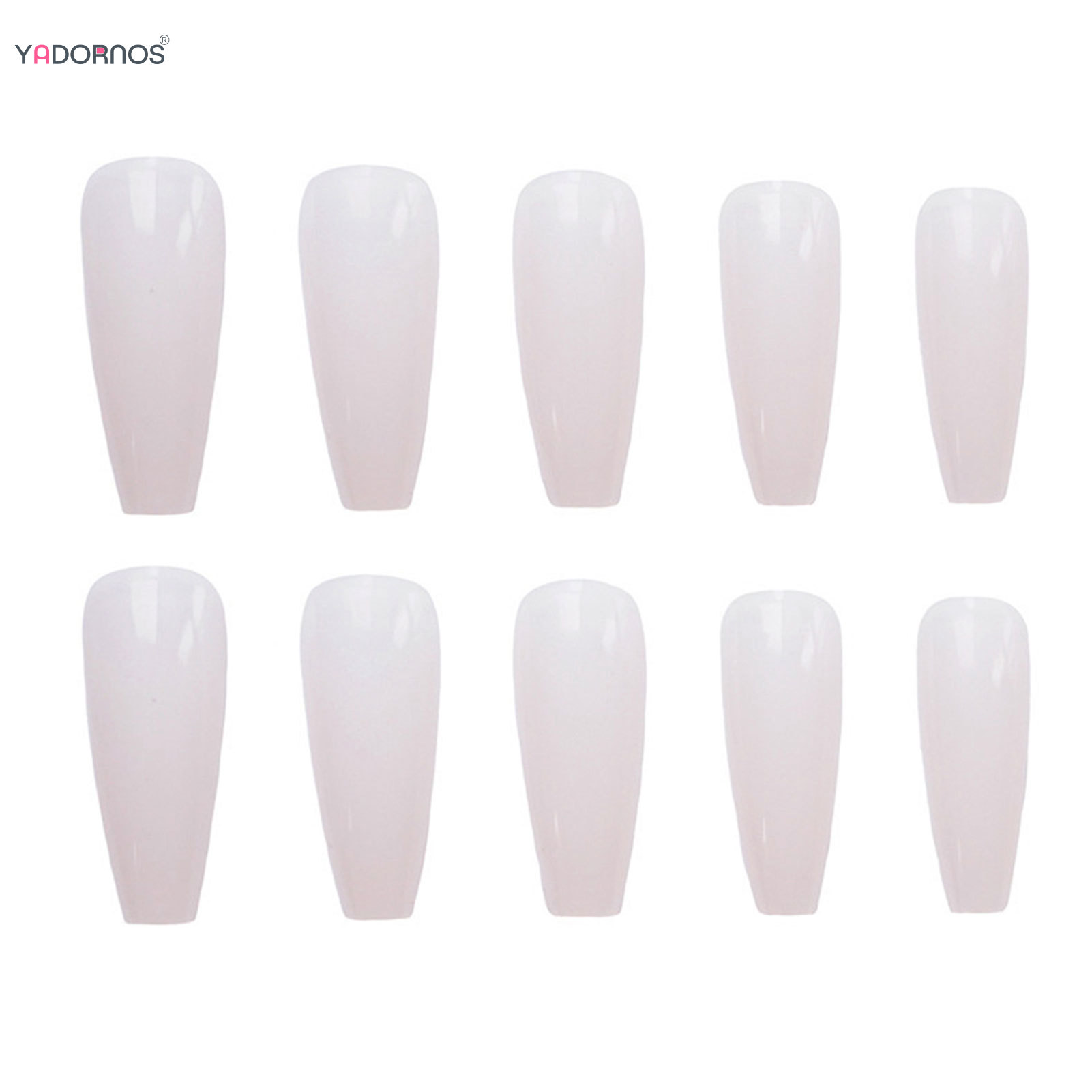 Nude Color Long Ballet Fake Na - огляд і ціна Nail Extension Tips