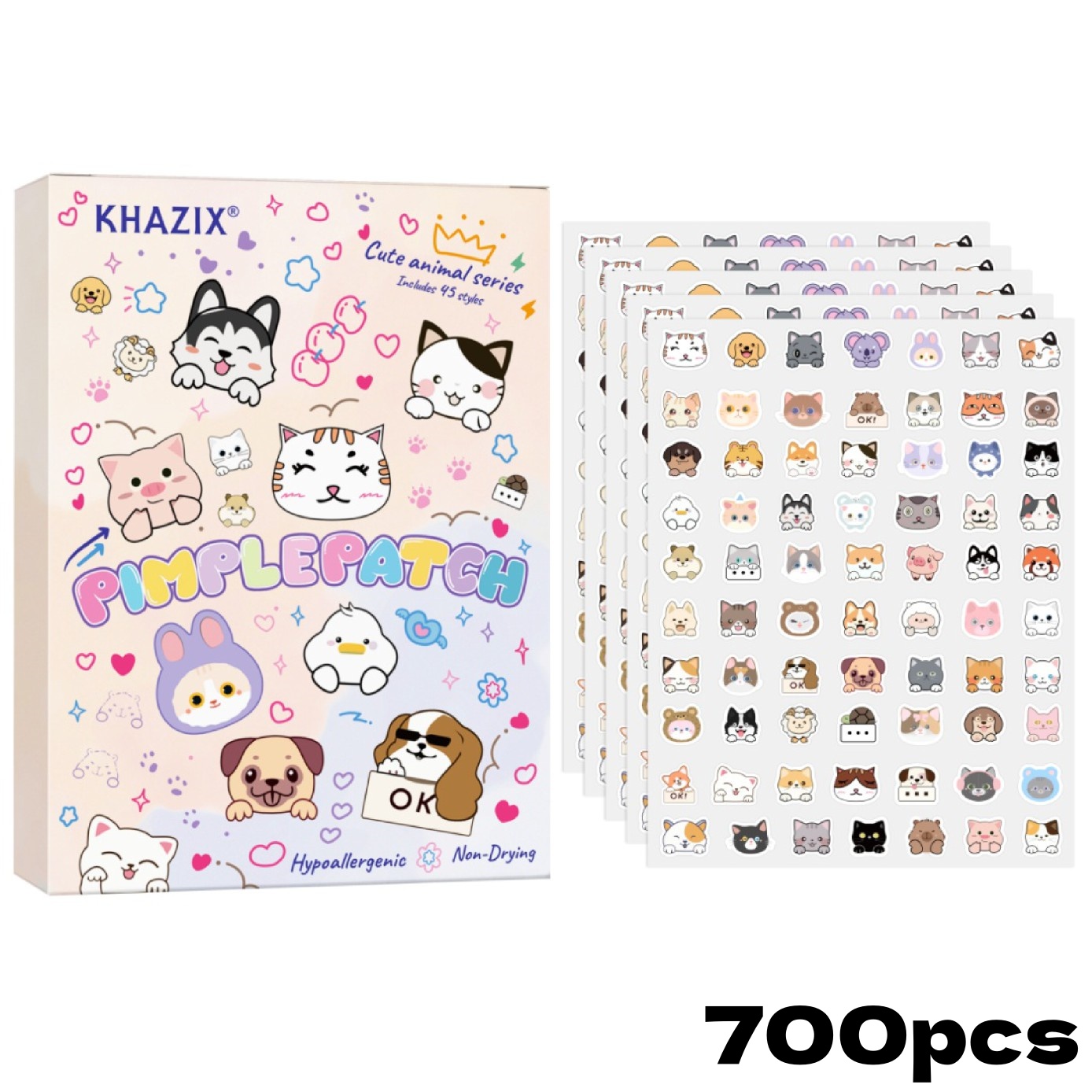 700pieces of cartoon cat acne  - огляд і ціна Pressed Powder Foundation