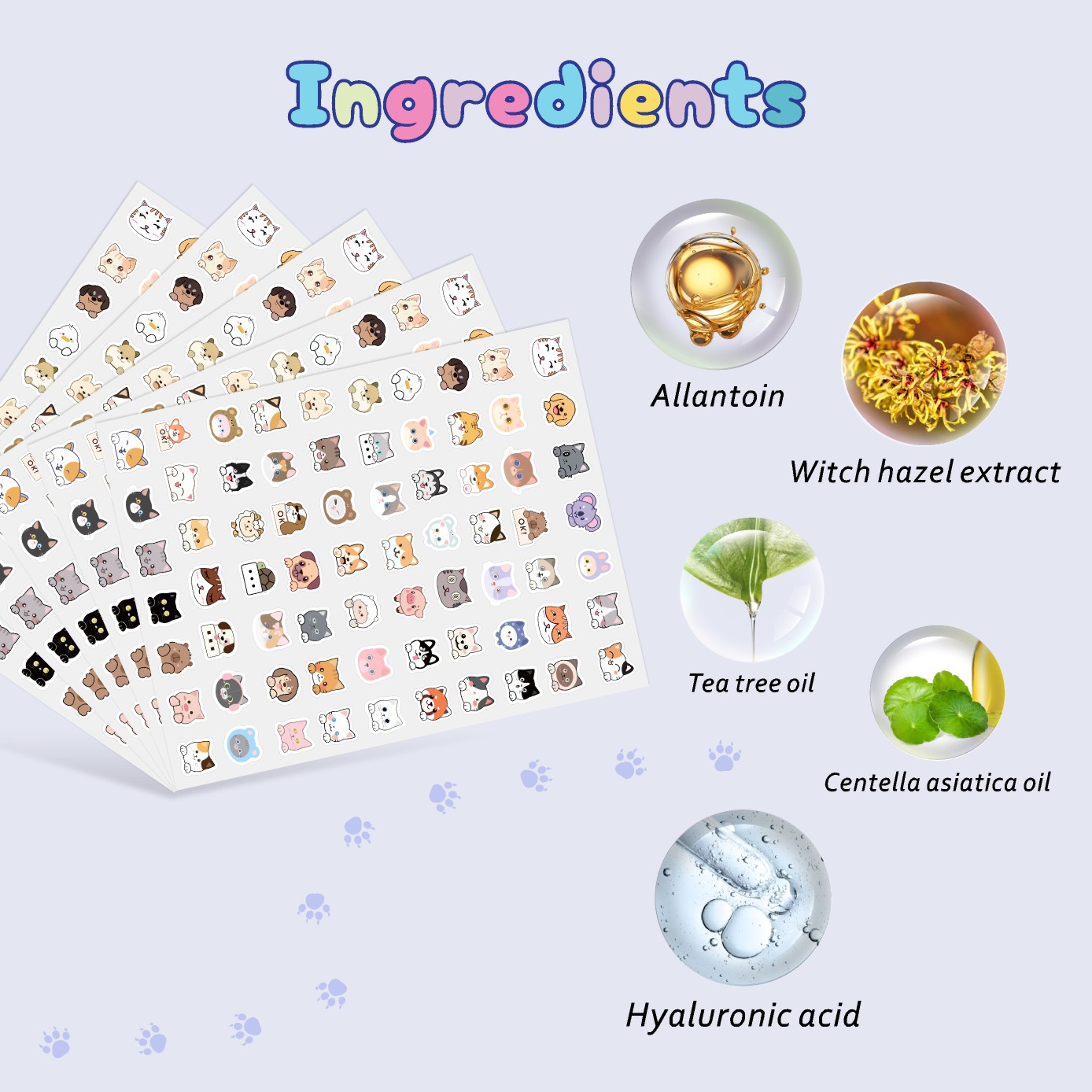 700pieces of cartoon cat acne  - огляд і ціна Pressed Powder Foundation
