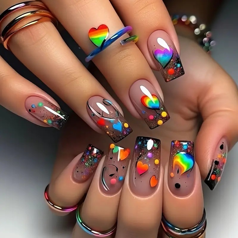 24pcs/set Medium long square f - огляд і ціна Nail Extension Tips