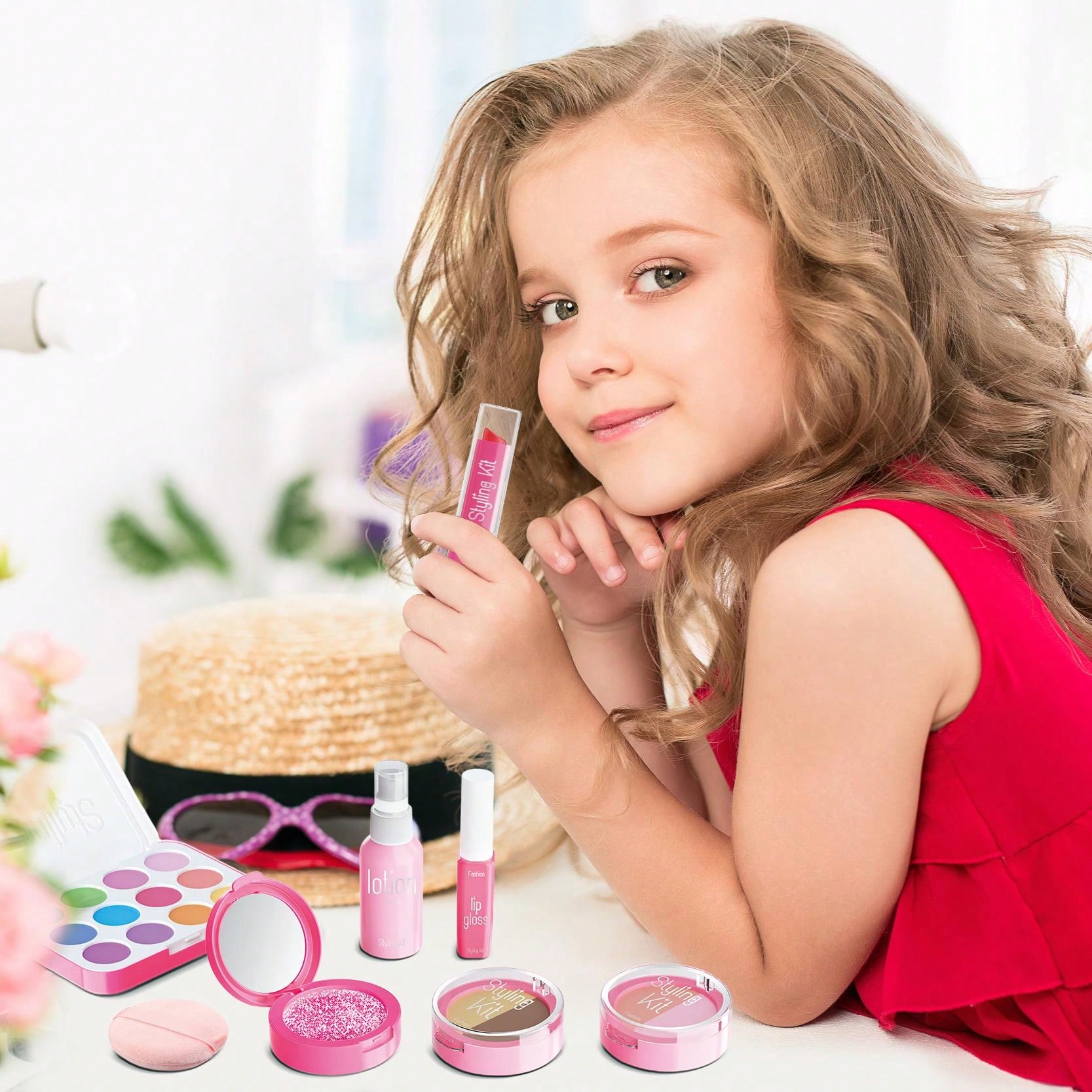 Kids Pretend Makeup Play Set f - огляд і ціна Beauty Makeup Set For Kids