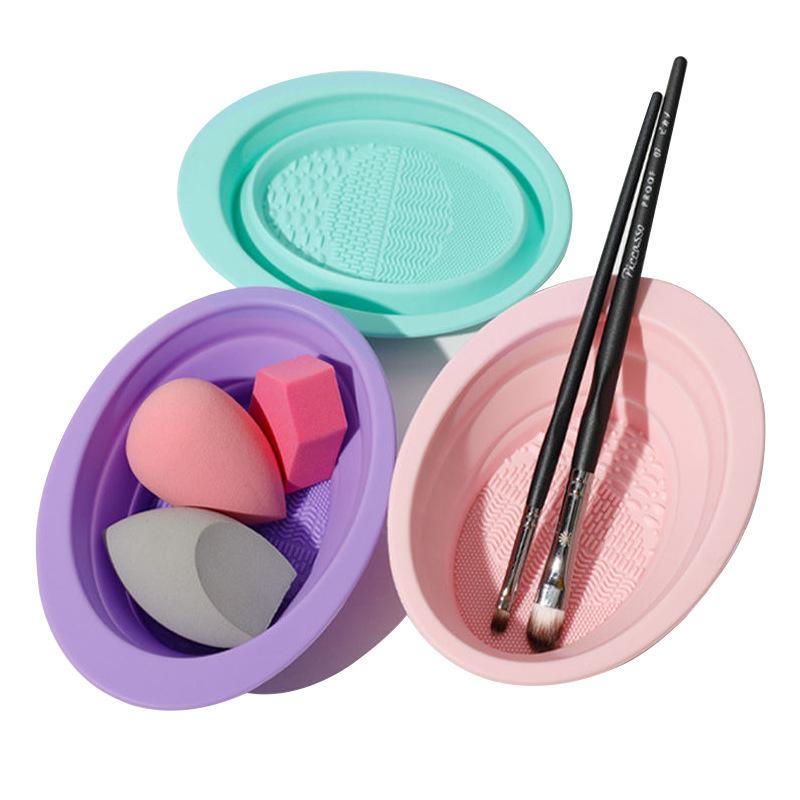 Folding Powder Puff Cleaning B - огляд і ціна Beauty Makeup Brushes