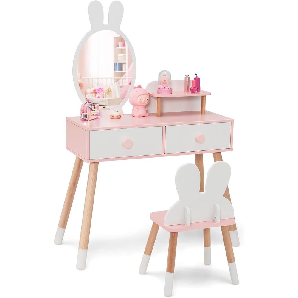 EY Kids Vanity, Rabbit Themed  - огляд і ціна Beauty Makeup Set For Kids