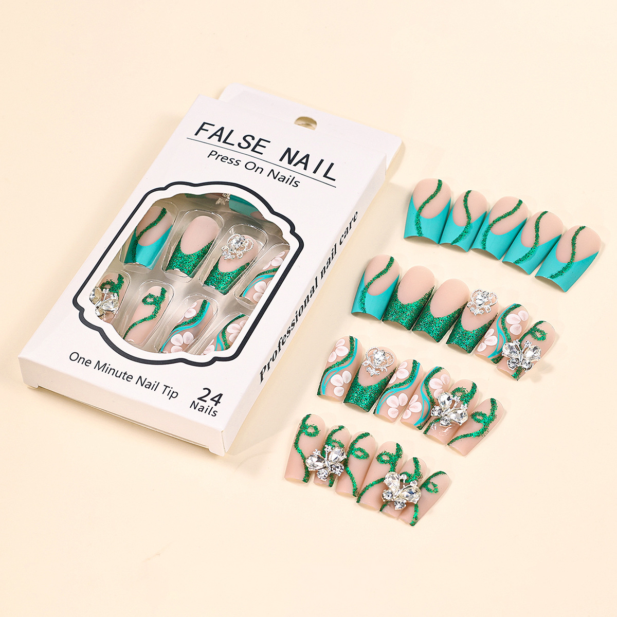 Long Coffin Press on Nails Bal - огляд і ціна Nail Extension Tips