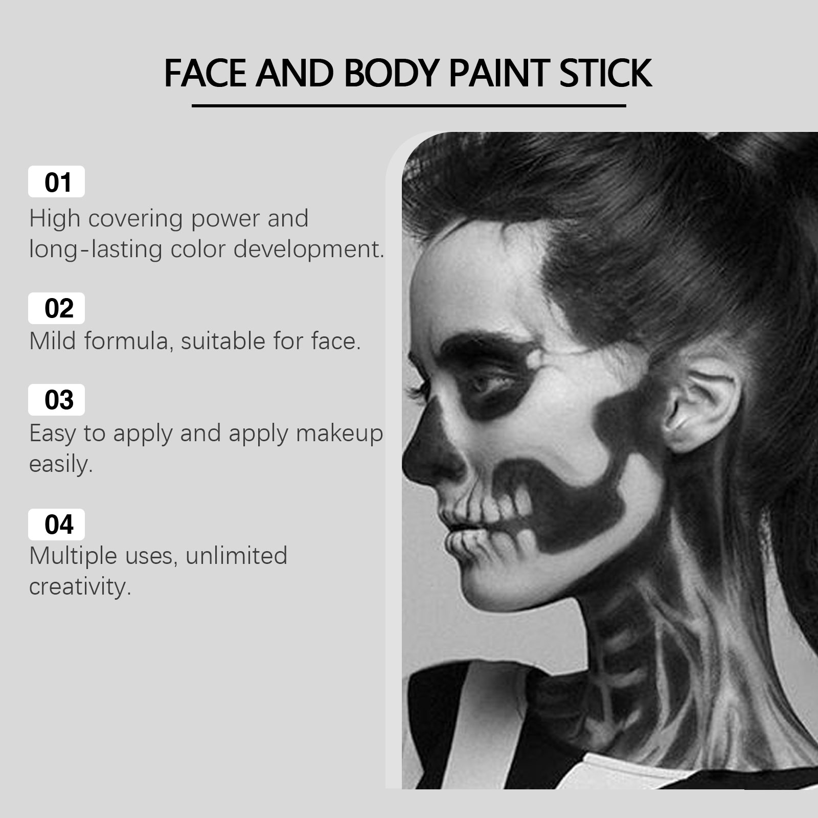 Black White Face Body Paint Ki - огляд і ціна Beauty Makeup Pictures