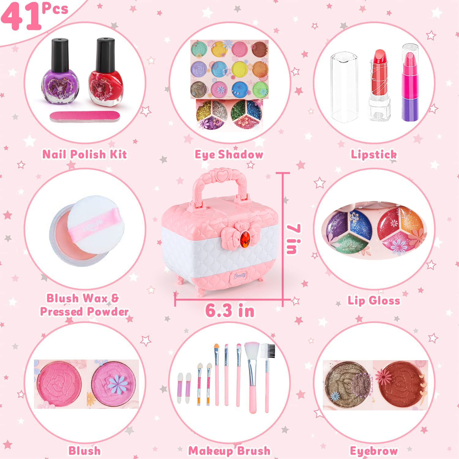 Kids Makeup Toy Kit for Girls, - огляд і ціна Beauty Makeup Set For Kids