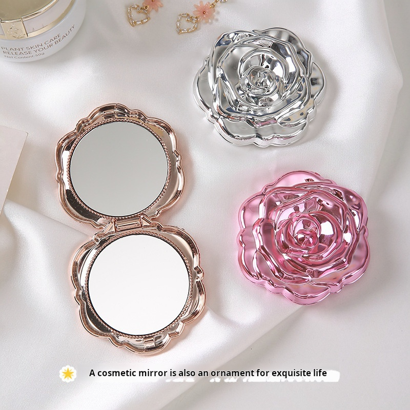 1PC Portable Mini Mirror Retro - огляд і ціна Beauty Flower Makeup