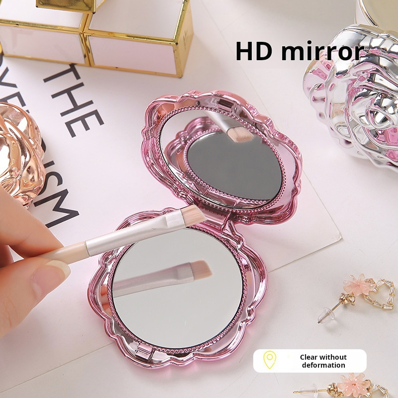 1PC Portable Mini Mirror Retro - огляд і ціна Beauty Flower Makeup