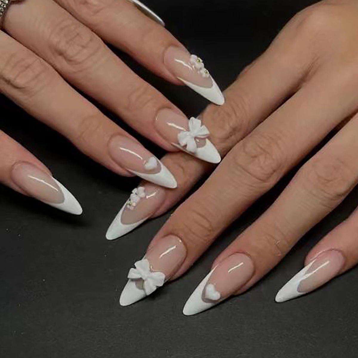 24pcs Fashion Rhinestone Press - огляд і ціна Nail Extension Tips