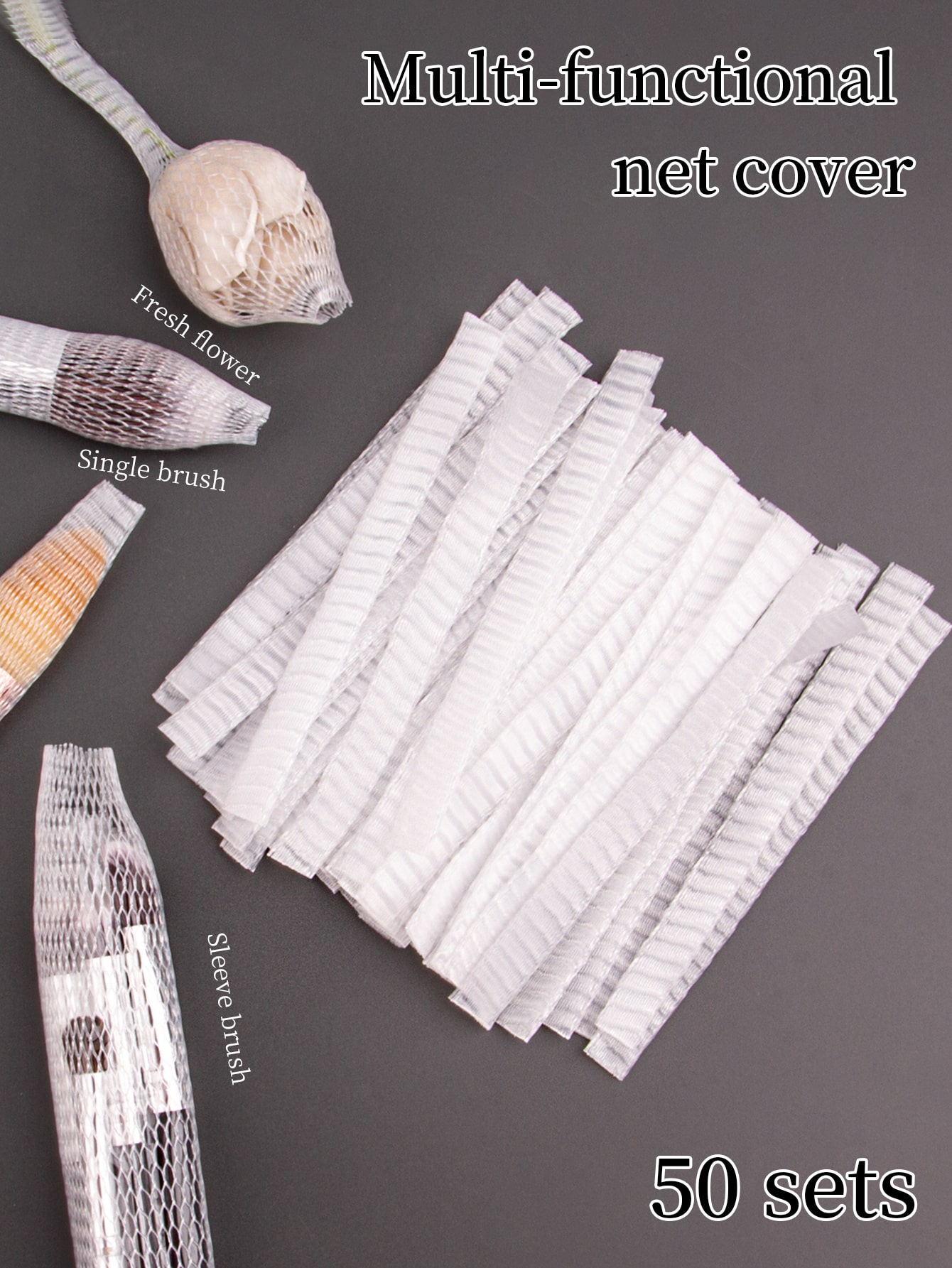 50PCS Makeup Brush Protective  - огляд і ціна Beauty Flower Makeup