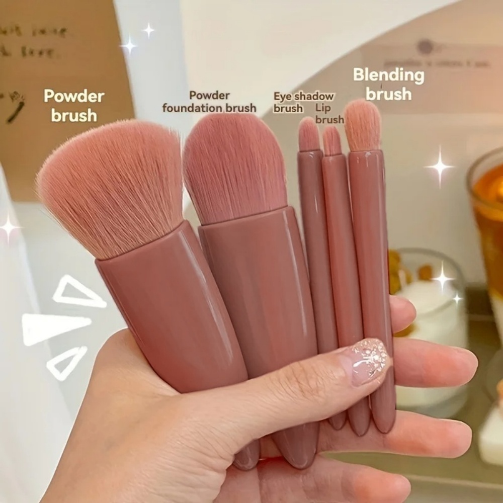 5Pcs Portable Cosmetic Brush S - огляд і ціна Beauty Makeup Kit Box