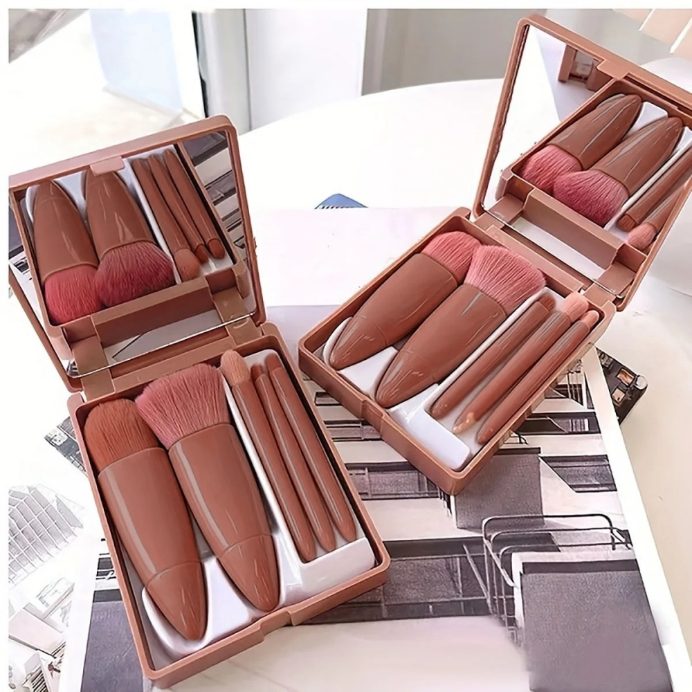 5Pcs Portable Cosmetic Brush S - огляд і ціна Beauty Makeup Kit Box