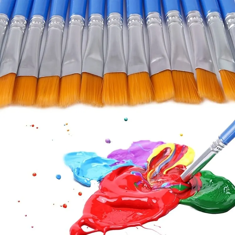 Nylon Flat Paint Brushes with  - огляд і ціна Beauty Makeup Pictures
