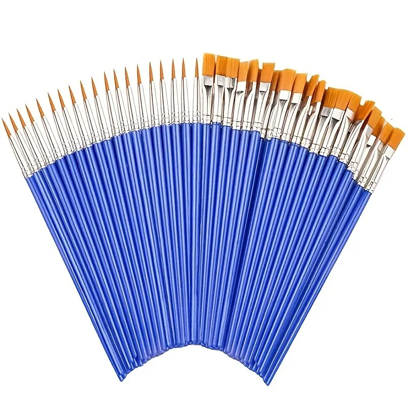 Nylon Flat Paint Brushes with  - огляд і ціна Beauty Makeup Pictures