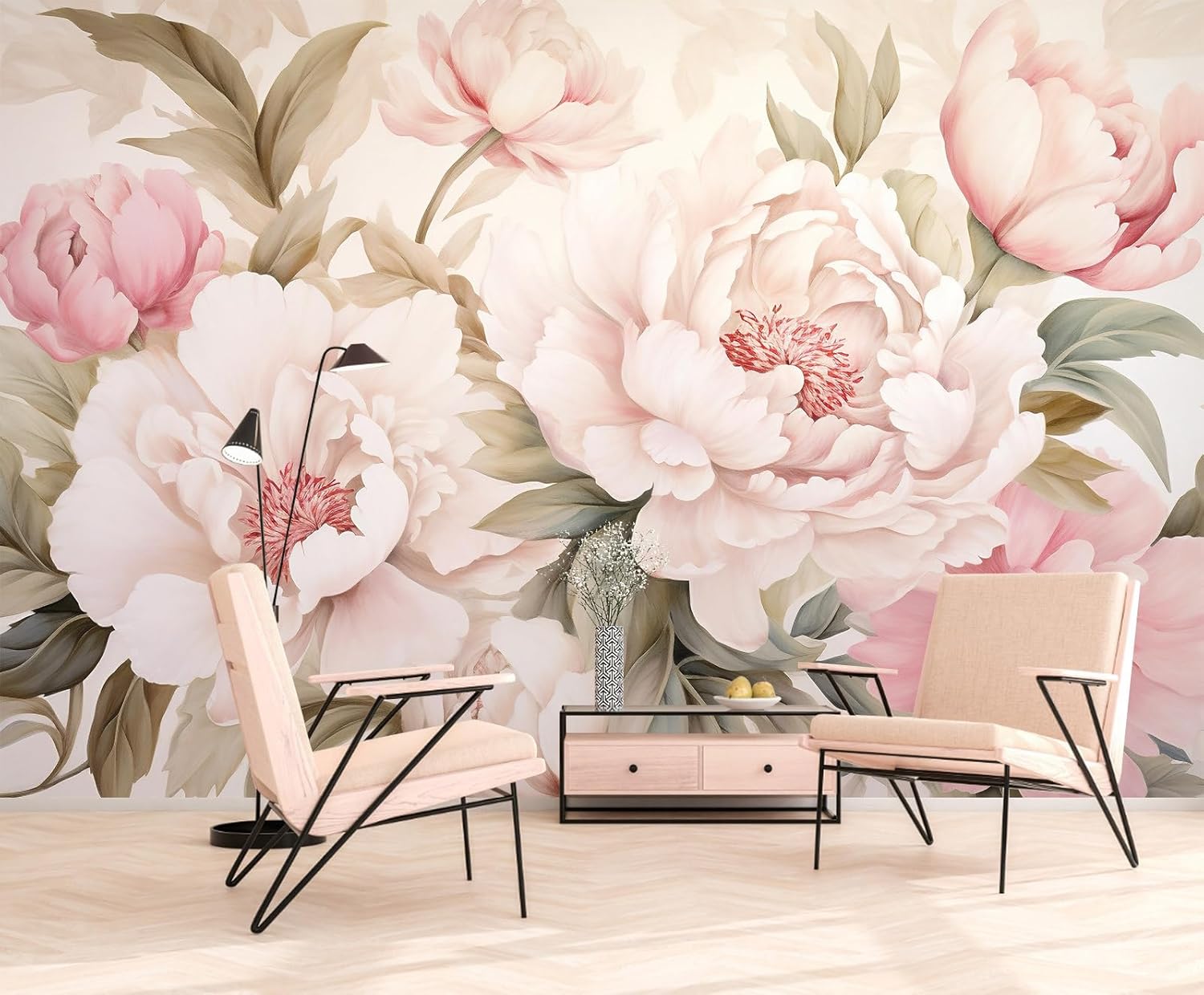 Elegant Peony Floral Mural Wal - огляд і ціна Beauty Flower Makeup