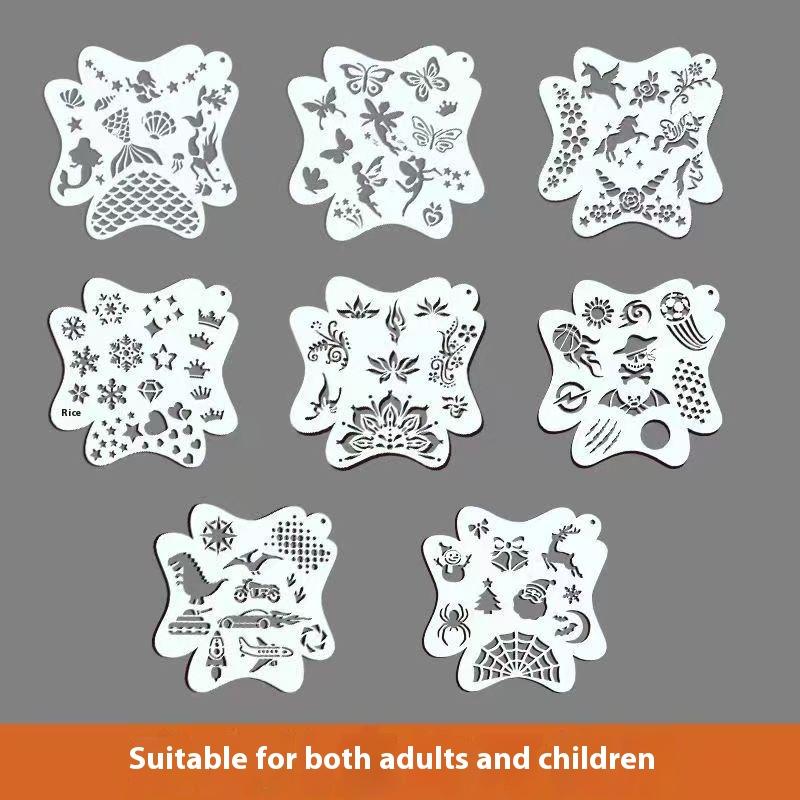 ▶8/20PCS Face Paint Stencils P - огляд і ціна Beauty Makeup Pictures