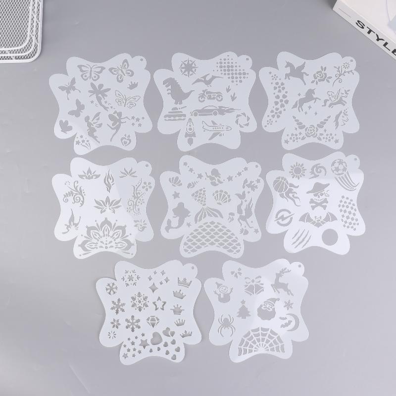 ▶8/20PCS Face Paint Stencils P - огляд і ціна Beauty Makeup Pictures