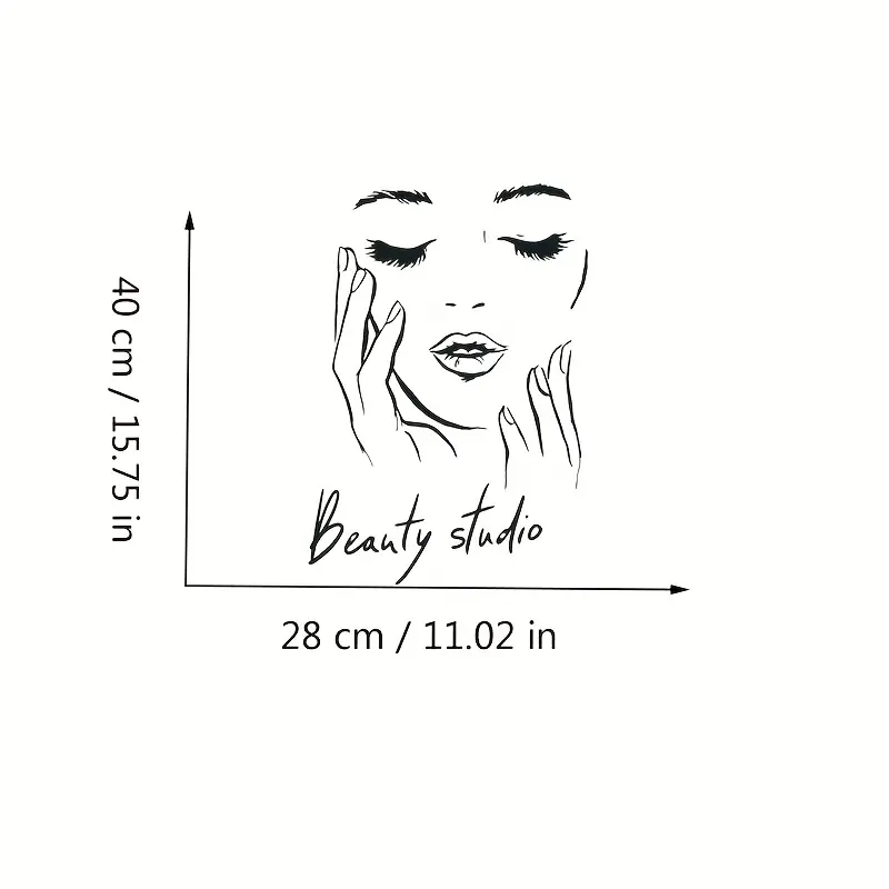Wall Decal Featuring a Female  - огляд і ціна Beauty Makeup Wallpaper