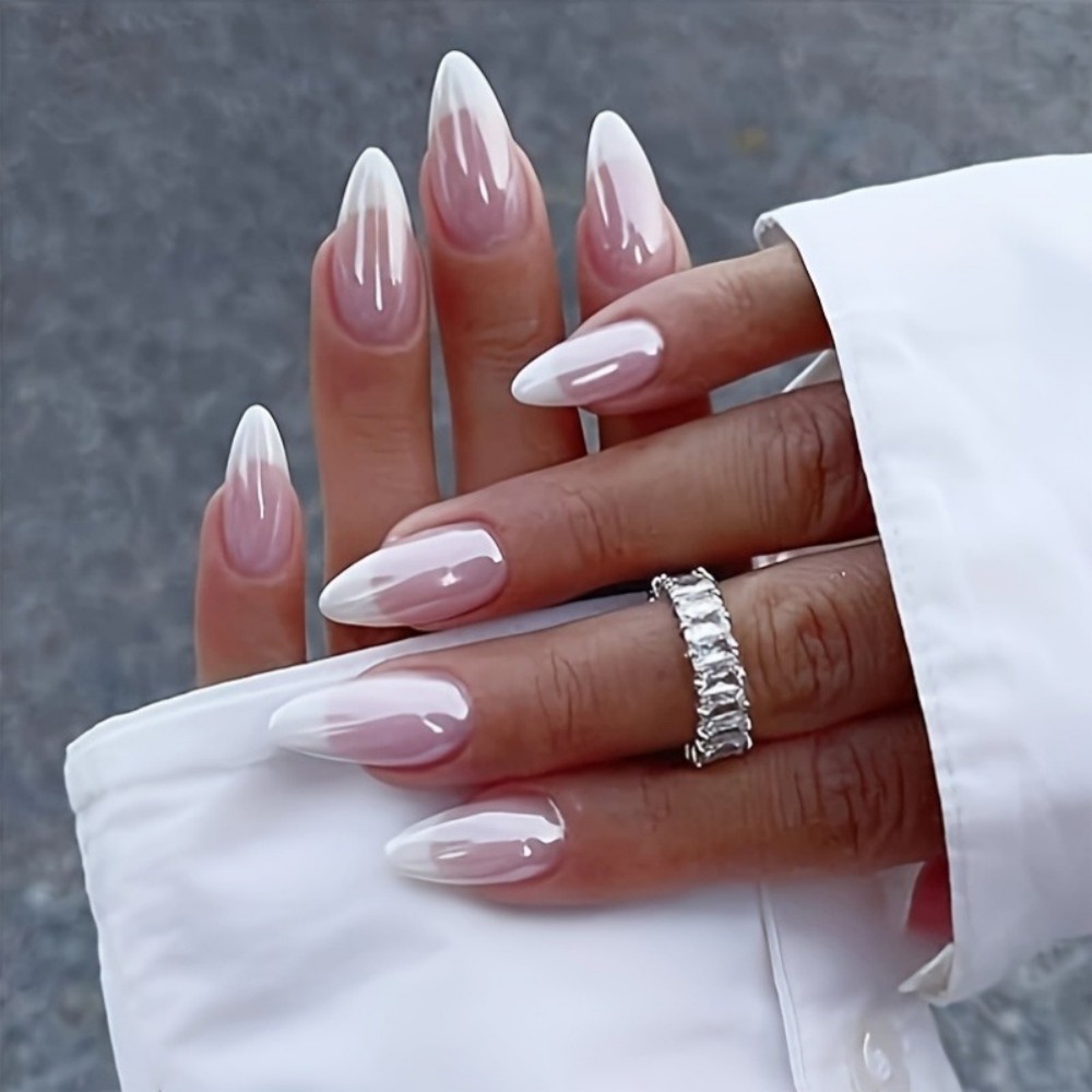 24PCS Milky White Press on Nai - огляд і ціна Nail Extension Tips