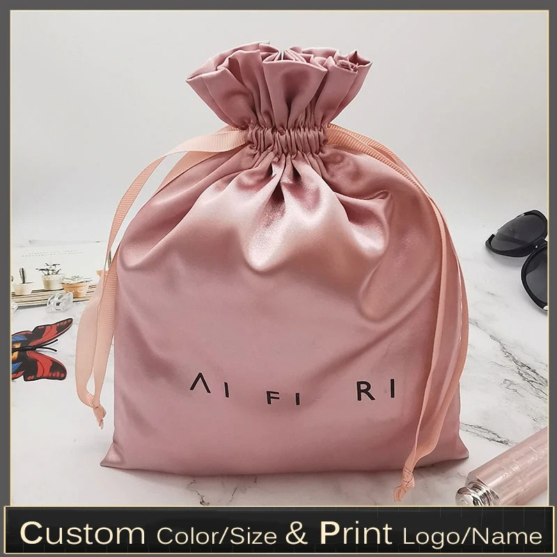 Custom Logo Satin Drawstring B - огляд і ціна Beauty Flower Makeup